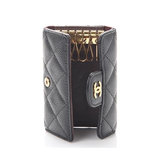 chanel keyring case|chanel 6 ring key holder.